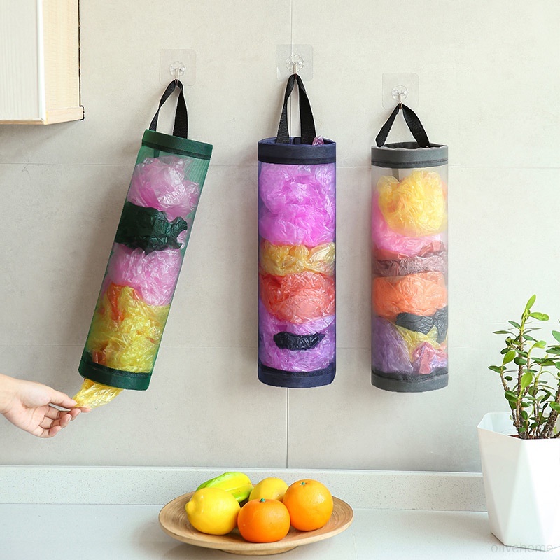 Túi Đựng Túi Rác Treo Tường Siêu Nhẹ Sang Trọng Tiện Dụng Cho Nhà Bếp