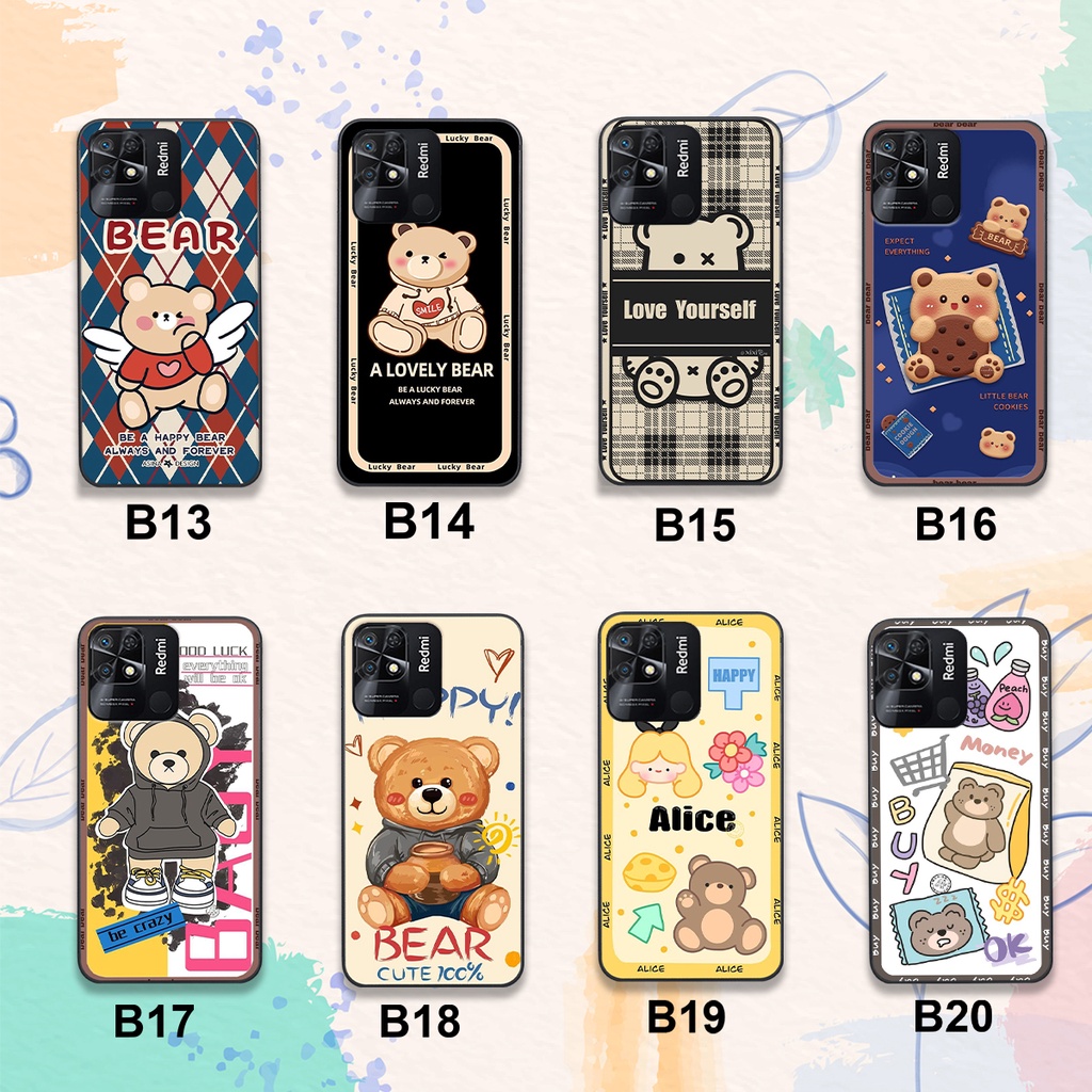 Ốp Xiaomi Redmi Poco C40 in hình Gấu bearr siêu cute đáng yêu đẹp