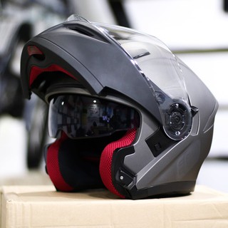 [NHẬP KHẨU] MŨ BẢO HIỂM FULLFACE LẬT HÀM EGO E-9 2 KÍNH XÁM NHÁM