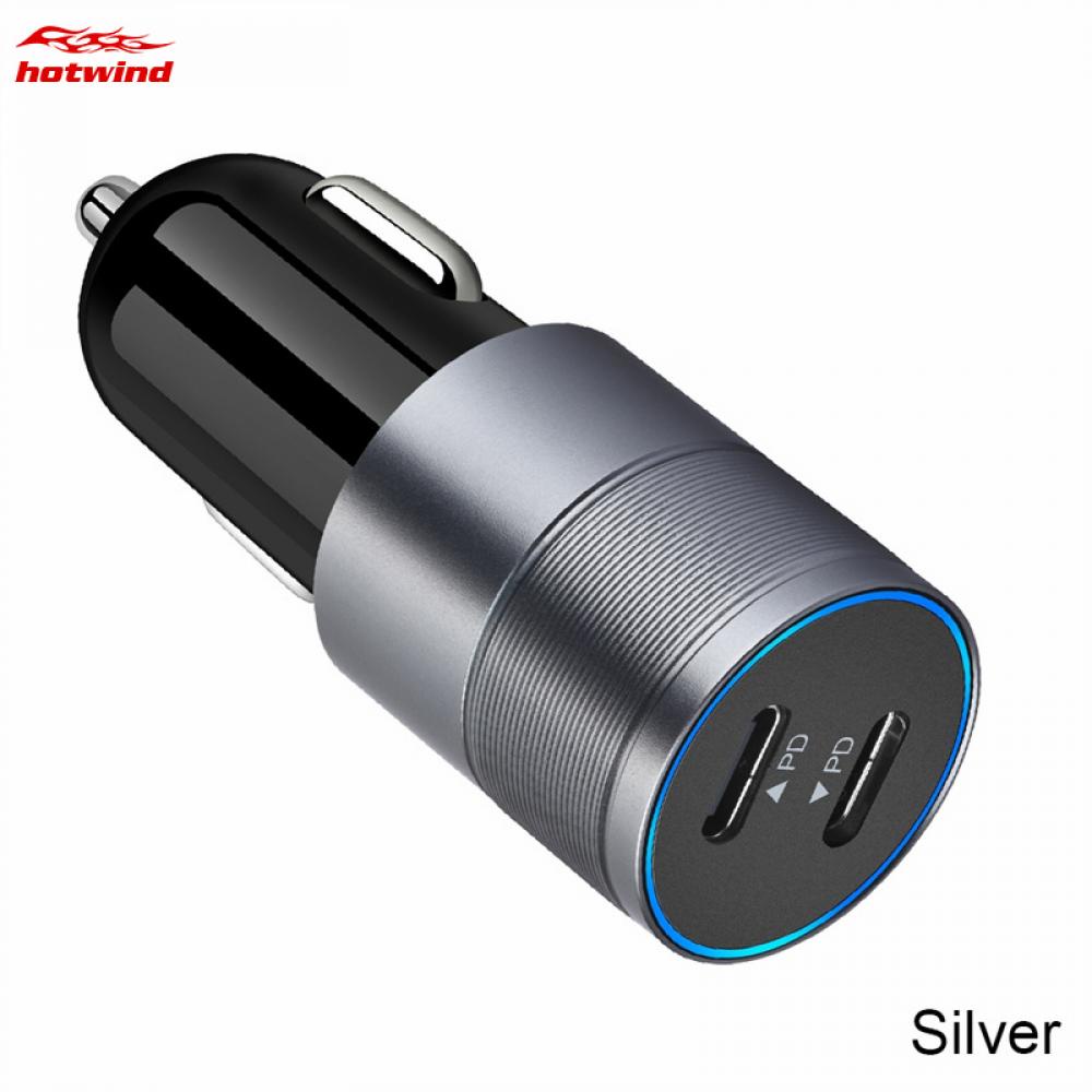 Tẩu Sạc Hw 40W Dual PD 2 Cổng 20W+20W USB Type C Sạc Nhanh Cho Android Ios