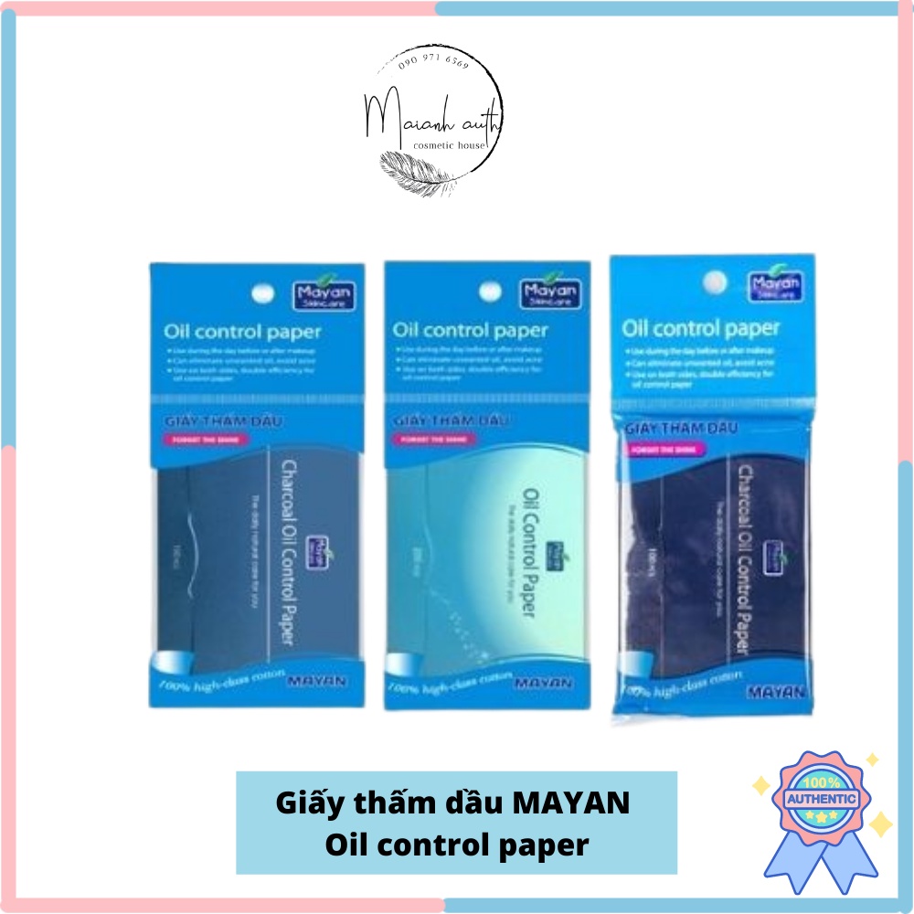 Giấy Thấm Dầu MAYAN - Oil Control Paper (100 Tờ/Gói) | WebRaoVat - webraovat.net.vn