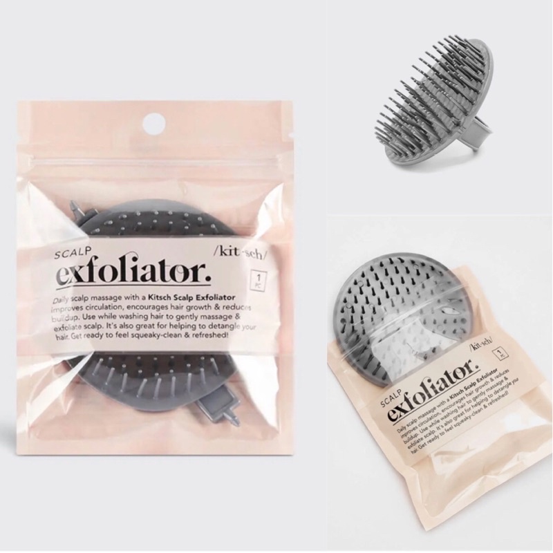 Lược gội đầu Kitsch Shampoo Brush and Scalp Exfoliator