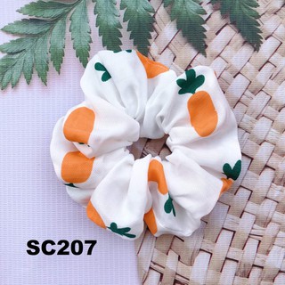 Vải may dây buộc tóc scrunchies, khăn bandana cà rốt