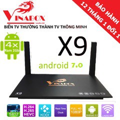 Android tivi box X9 plus 2018 Ram 2gb Rom 16gb