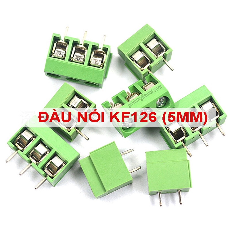 Combo 3 giắc nối dây nguồn domino KF126 KF128 KF301 vặn vít cố định