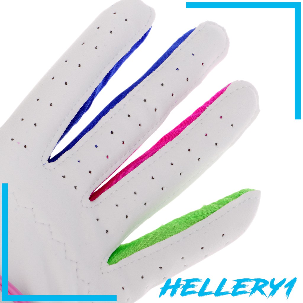 1 Đôi Găng Tay Chơi Golf Co Giãn Chống Trượt Thoáng Khí Dành Cho Trẻ Em (Hellery1]