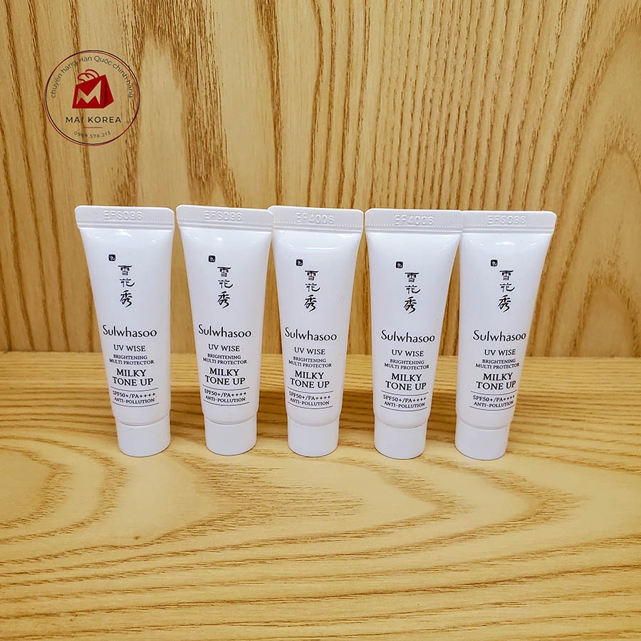 Kem chống nắng SULWHASOO trắng da nâng tone MILKY TONE UP 10ml