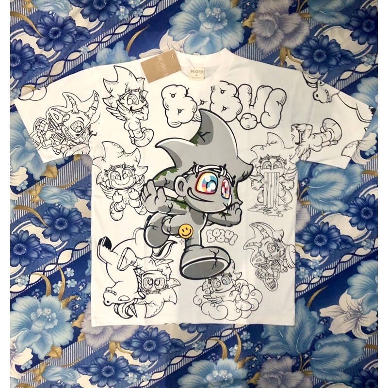 BOBUI BEBIBO OVERPRINT TEE/ WHITE
