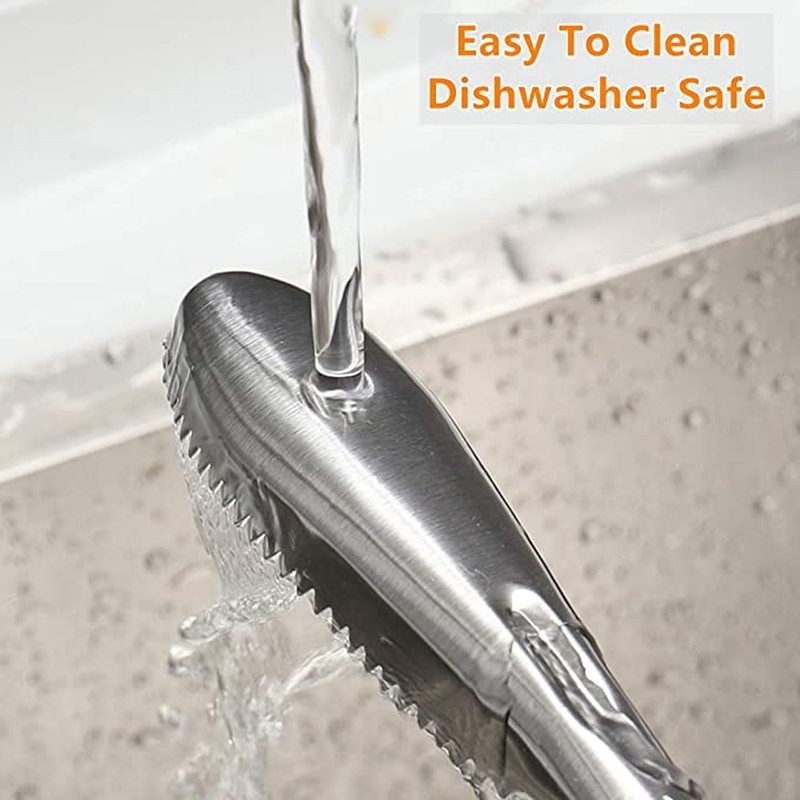 Dụng Cụ Đánh Vảy Cá / Vảy Cá Bằng Thép Không Gỉ Loại Bỏ Nhanh / Vảy Cá / Bàn Chải Da Cá Nhà Bếp Mới