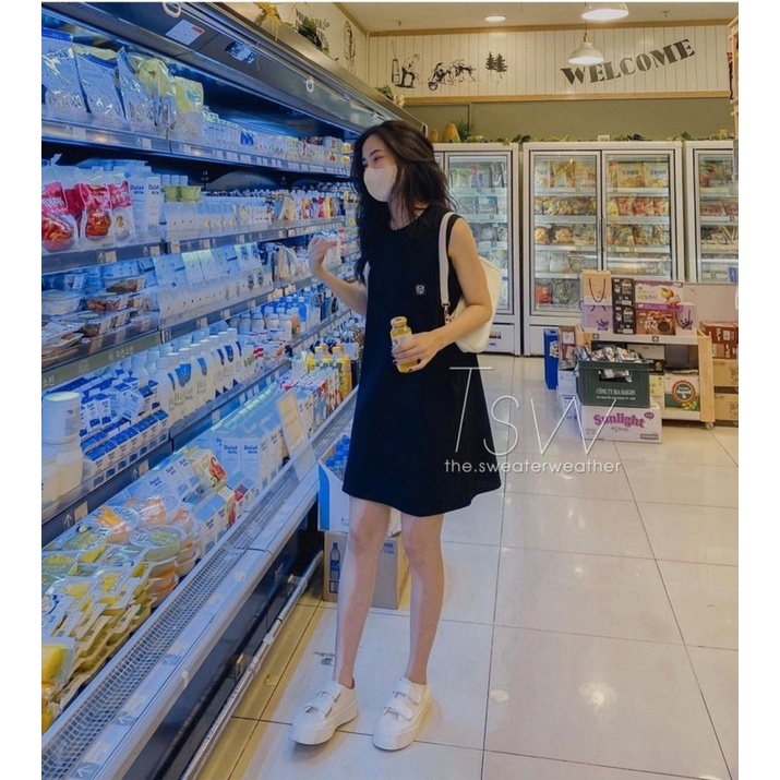 VÁY BA LỖ TANK TOP KÈM BRA LIỀN SIÊU NĂNG ĐỘNG ( hàng QCL1)