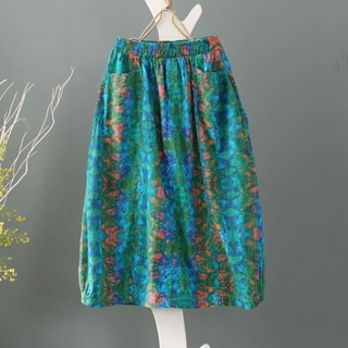 Chân váy Midi in họa tiết dân tộc D148