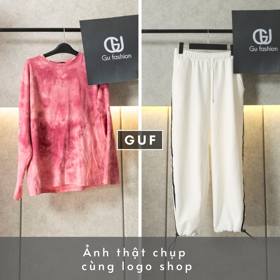 (GIAO NGẤU NHIÊN) Áo Thun Tay Dài Loang Màu Unisex | BigBuy360 - bigbuy360.vn