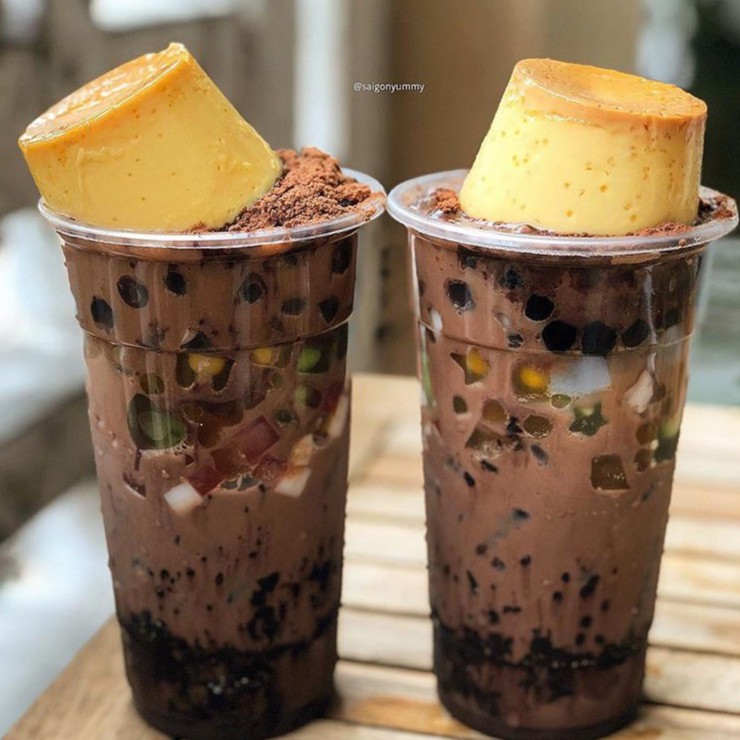 Set Milo Dầm Trân Châu Pudding 20 Chén Siêu Ngon