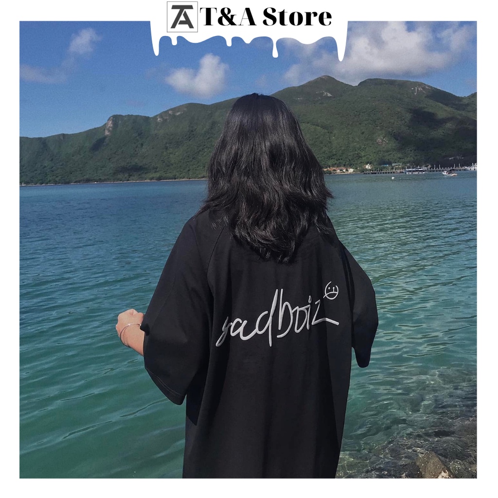 Áo thun tay lỡ Sad.boiz Lowkey - Áo phông Unisex form rộng phong cách Ulzzang