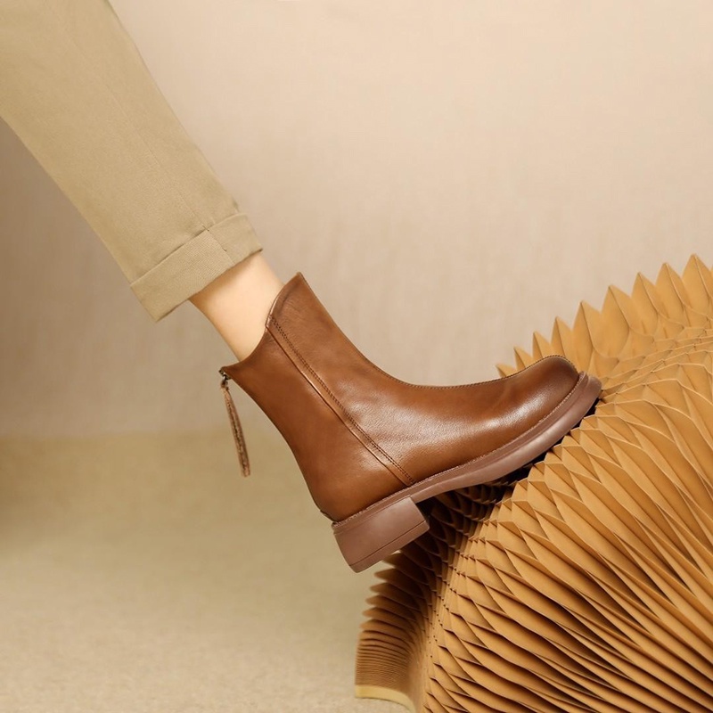 Giày boot Martin IELGY cổ cao thời trang cổ điển cho nữ