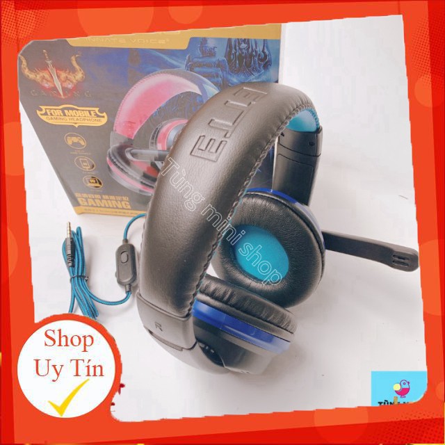 Tai Nghe Gaming Có Mic OV-P6 Chuyên Chơi Game Jack 3.5mm Dây Dài 1.2m Đệm Casu Chống Ồn Tùng Mini 32