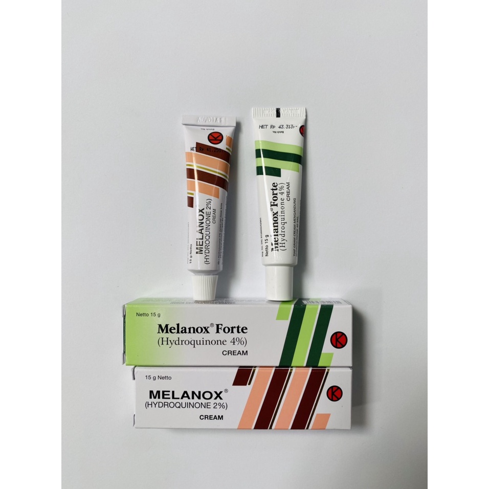 Melanox Forte - Hydroquinone 2% - 4% (15g) - Kem hỗ trợ giảm thâm, nám, tàn nhang