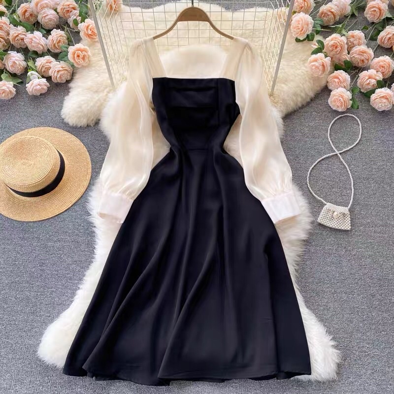 Đầm váy đen đi dự tiệc sang chảnh quý phái Aimee closet
