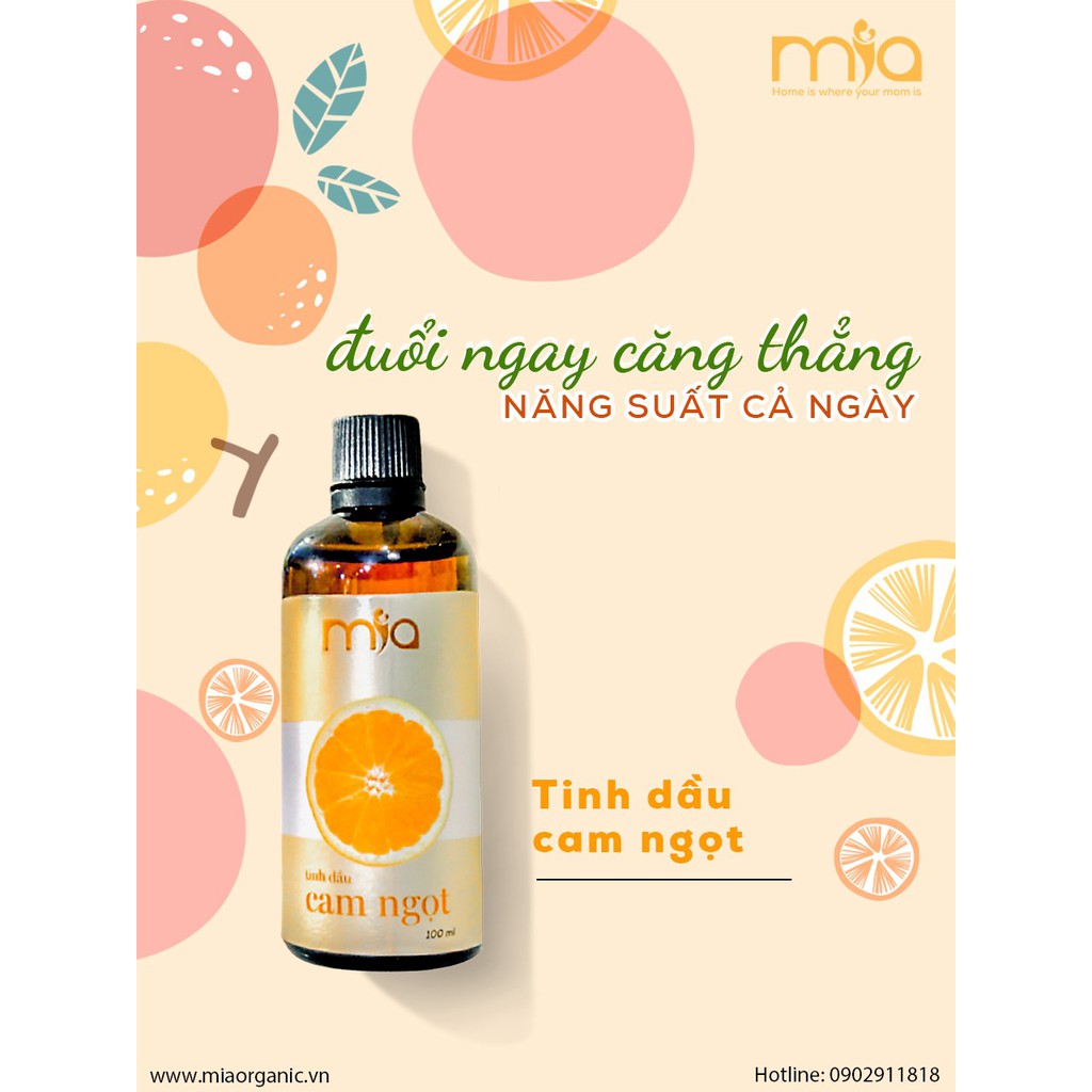 [Mã BMBAU50 giảm 7% đơn 99K] Tinh dầu cam ngọt ngào Mía Organic 100ml