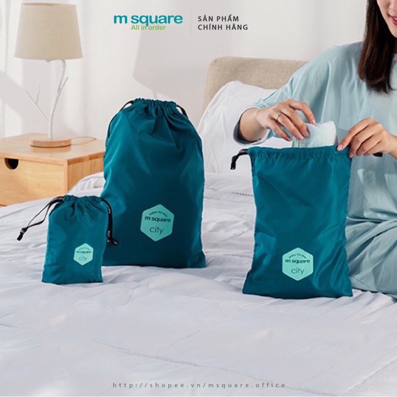 Bộ 8 túi đựng đồ du lịch đa năng vải poly chống thấm nước cao cấp Msquare® Chính hãng giá tốt