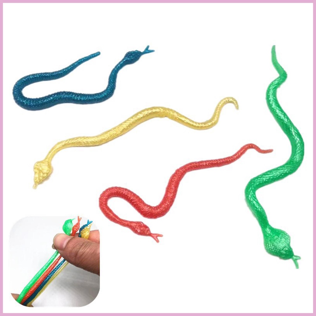 Bộ 30 Rắn Giả Đồ Chơi Bằng Nhựa Dùng Trang Trí Tiệc