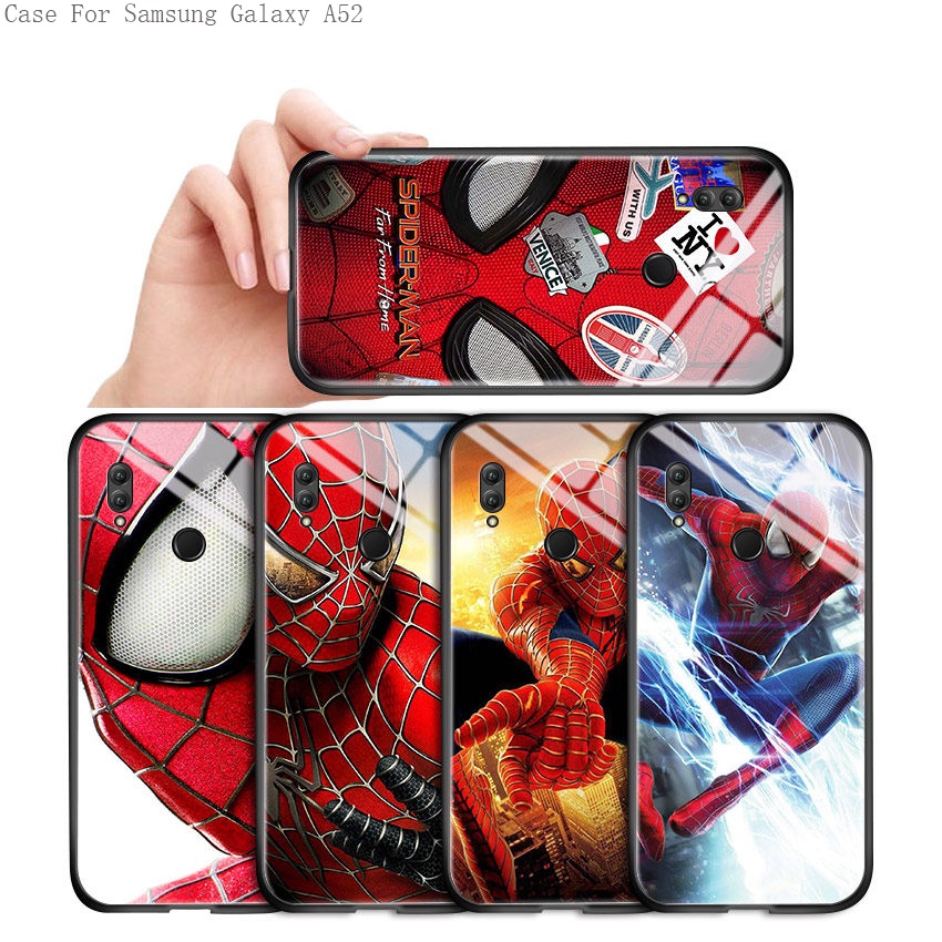 Samsung Galaxy A52 A52S A32 A12 A02S A03S A03  A02 M02 5G 4G Cho Ốp lưng điện thoại In Hình Anime hero Spider-man