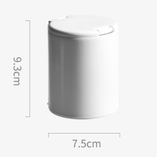 Small beige storage box with lid Office Desktop Plastic Cotton Cotton Storage box Dustproof bucket Objects smaller window pops up window arrangement