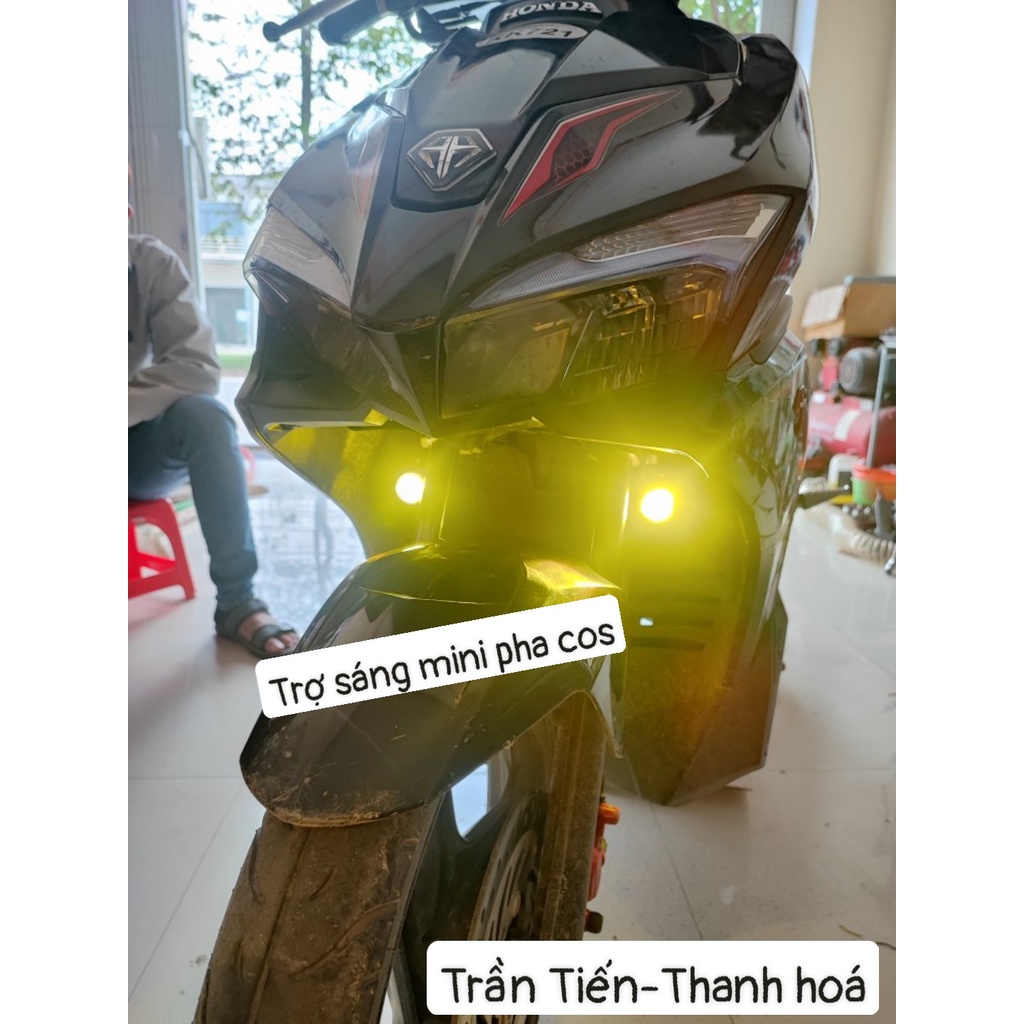 Pát Gắn Trợ Sáng Chảng 3 xe AB chất liệu Inox 304