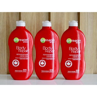 ( HÀNG NỘI ĐỊA ĐỨC CÓ BILL )DƯỠNG THỂ Garnier Body Repair - Siêu dưỡng, siêu cấp ẩm cho da khô và rất khô