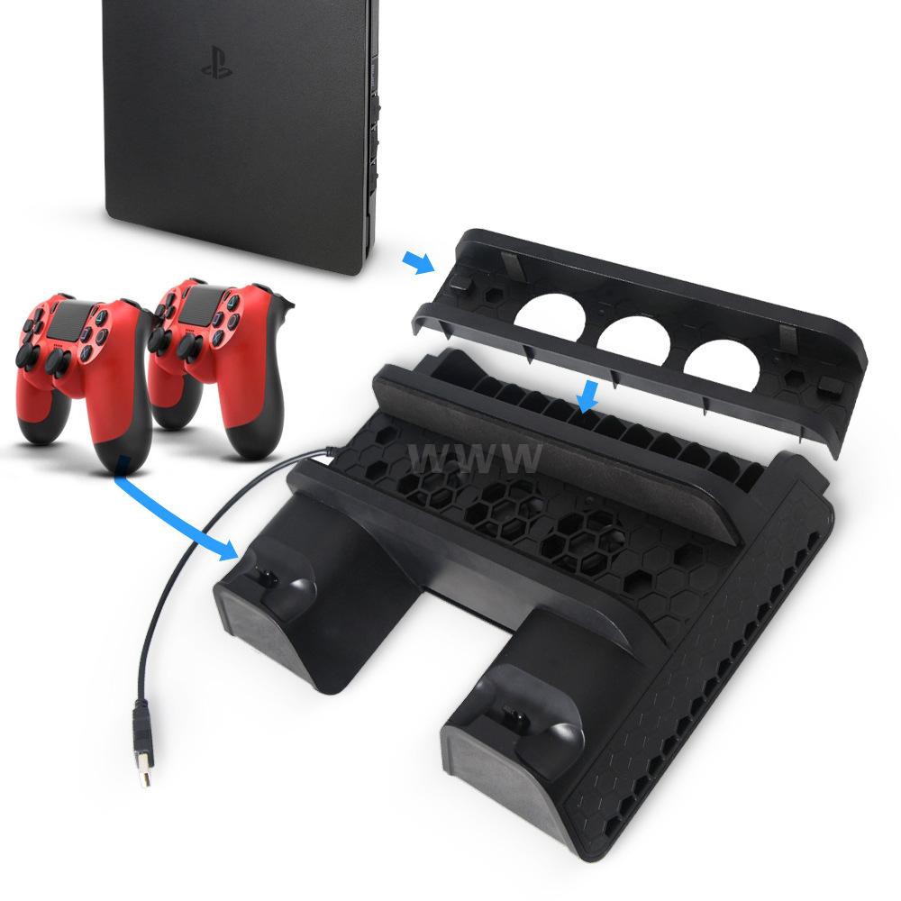 PS4 SLIM PRO Cooler Multifunctional Cooling Vertical Stand