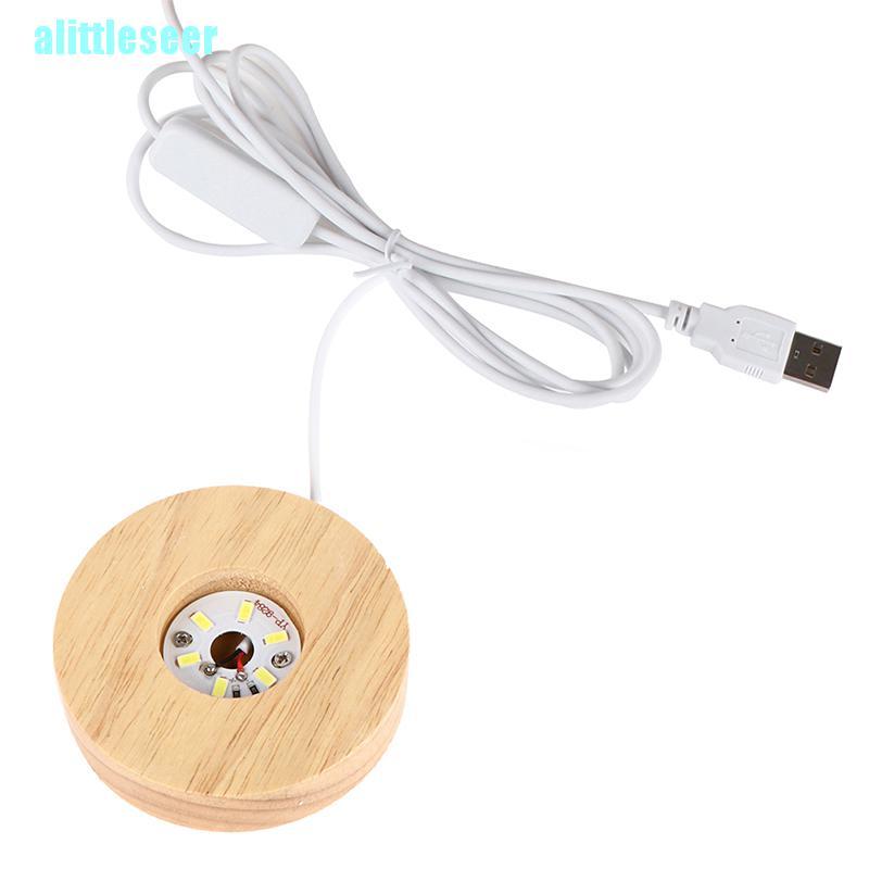 Đế Gỗ Có Đèn Led Xoay Được Tiện Dụng