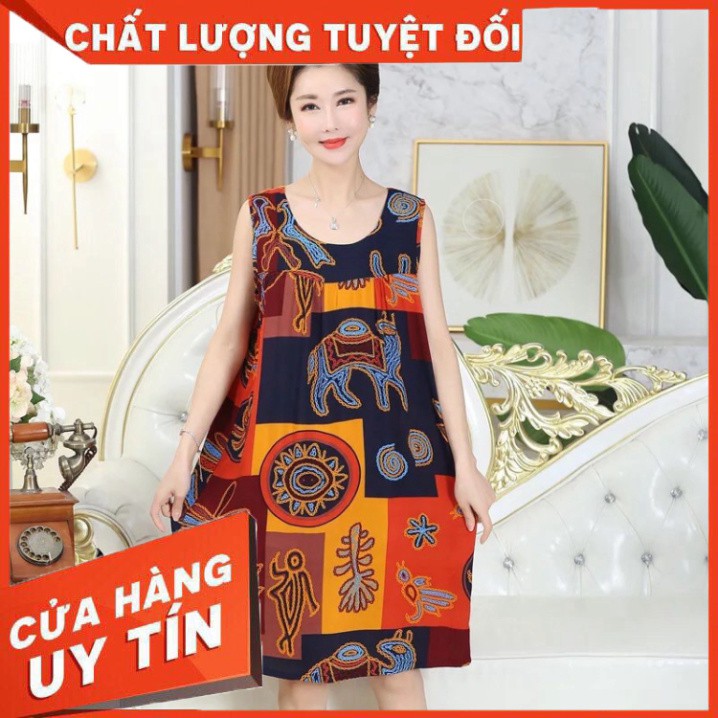 váy lanh trung niên cho mẹ mẫu mới hàng quảng châu cao cấp bao đẹp giá sỉ