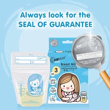 Túi trữ sữa Sunum 2 khoá zip hộp 20 túi made in Thailand