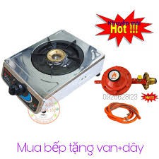 [ NỒI ĐỒNG CỐI ĐÁ ] Bộ Bếp Gas Đơn Inox Dynamic + Bộ Van Dây-HÀNG CHÍNH HÃNG-BẢO HÀNH 12 THÁNG