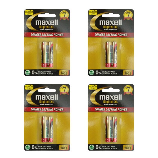 pin aaa maxell alkaline 4 viên