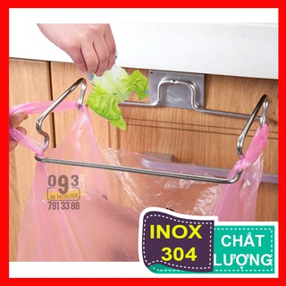Móc Treo Túi Rác Nhà Bếp Inox, Túi Lọc Rác, Rổ Đựng Rác