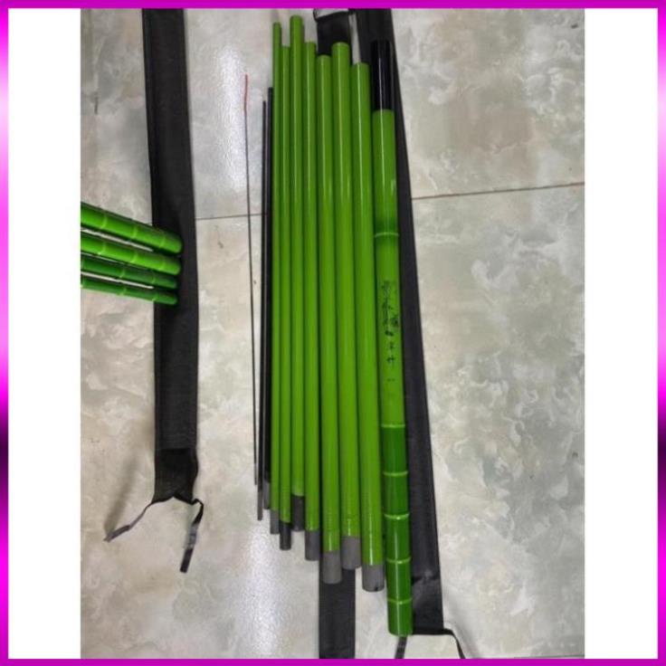 Cần câu tay trúc xanh 3h chất liệu chuẩn carbon