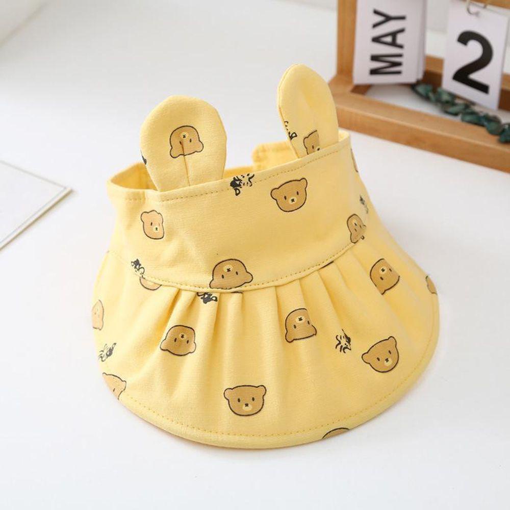 HS Mũ Tai Bèo Chống Nắng Tia UV In Họa Tiết Chú Gấu Dễ Thương Cho Bé Trai Và Gái