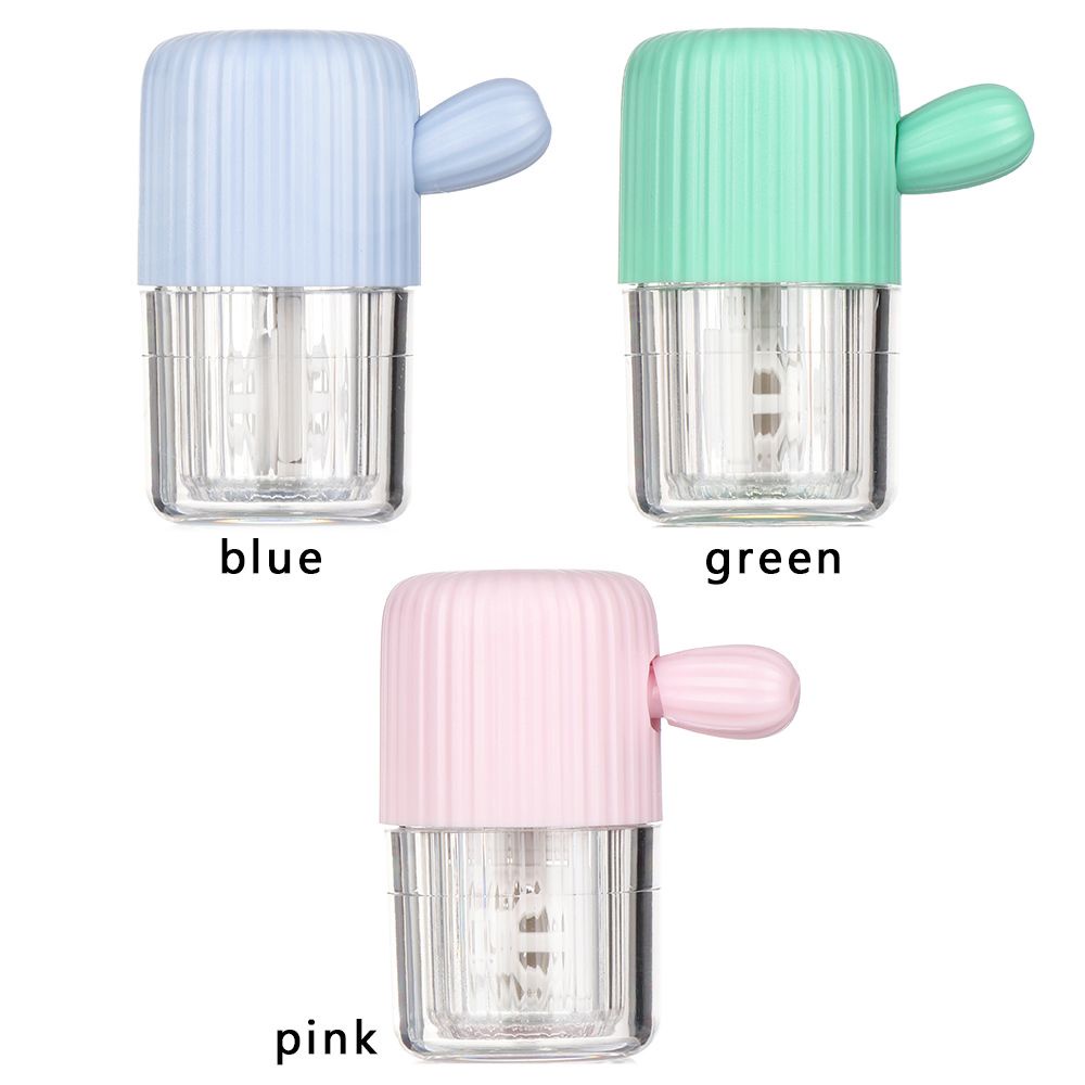 Hộp Đựng Kính Áp Tròng Hình Cây Xương Rồng Hoạt Hình Nhiều Màu Sắc Tiện Dụng Mang Theo Du Lịch