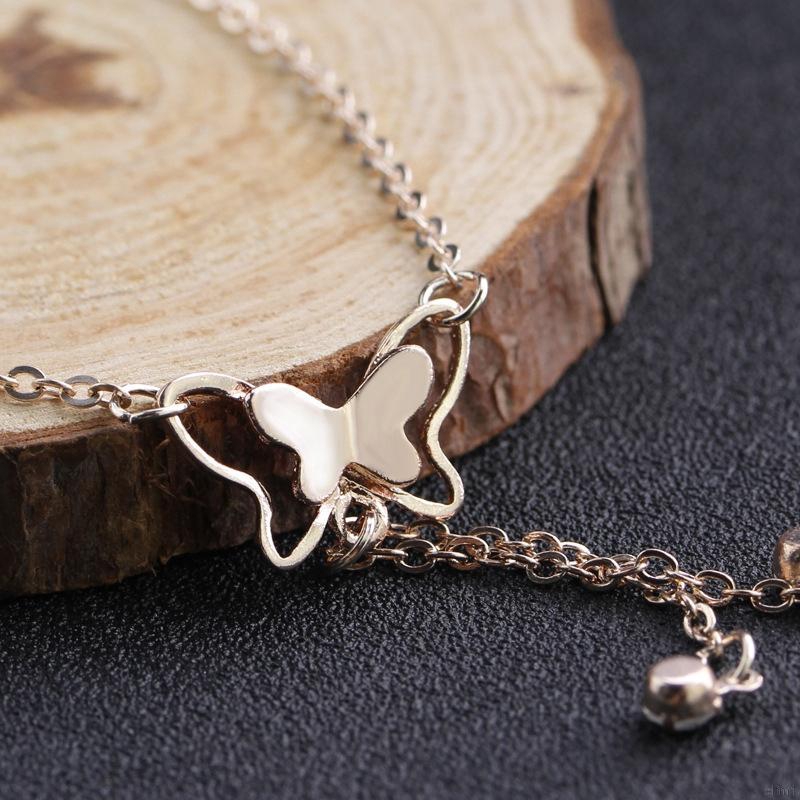 Korean Fashion Temperament Butterfly Single Diamond Tassel Foot Chain Summer Yoga Beach Leg Bracelet Handmade Anklet | BigBuy360 - bigbuy360.vn