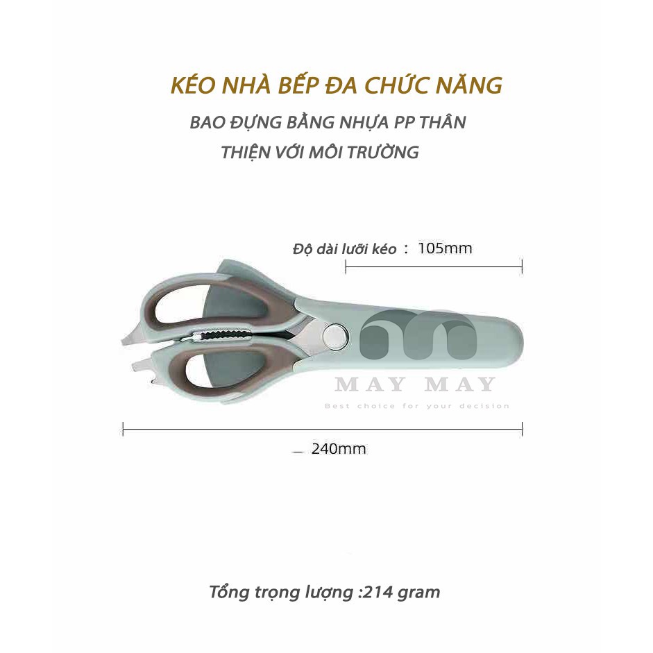 Kéo nhà bếp hãng Pin đa chức năng có bao đựng rất tiện lợi