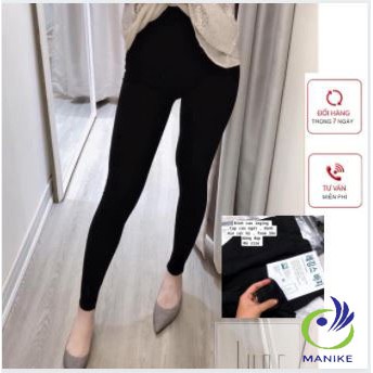 Quần Legging Lưng Cao Xuất Hàn Dài Dáng Ôm Chất Thun Co Giãn 4 Chiều