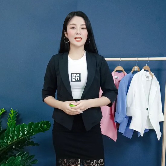 Áo vest nữ công sở tay lỡ chất tuytsi cao cấp - 5 màu: Đen Xanh Hồng Trắng Vàng - Thời Trang Nữ Hanlly Fashion - AO39 | BigBuy360 - bigbuy360.vn