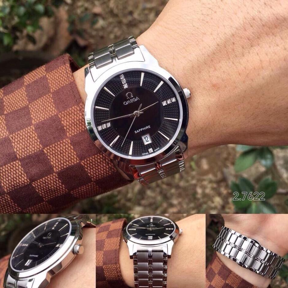 [Free Ship]  [Siêu Phẩm] Đồng hồ Nam (nữ) OMEGA-802 dây đúc mặt chống xước, chống nước cực tốt  Free Ship | BigBuy360 - bigbuy360.vn
