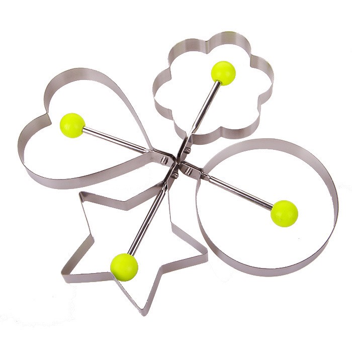 Khuôn Rán Trứng, Khuôn Tạo Hình Trứng Làm Bánh Nhiều Hình Đáng Yêu Có Tay Cầm