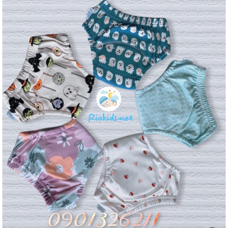 Combo 05 Quần Bỏ Bỉm Vải Riokids Chống Hăm Dành Cho Bé Size 80 90 100 110