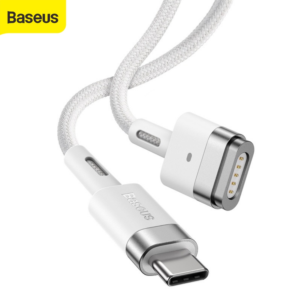 Cáp sạc nam châm Baseus 60w Usb Type C sang cổng cắm hình chữ T / L thích hợp cho laptop Apple