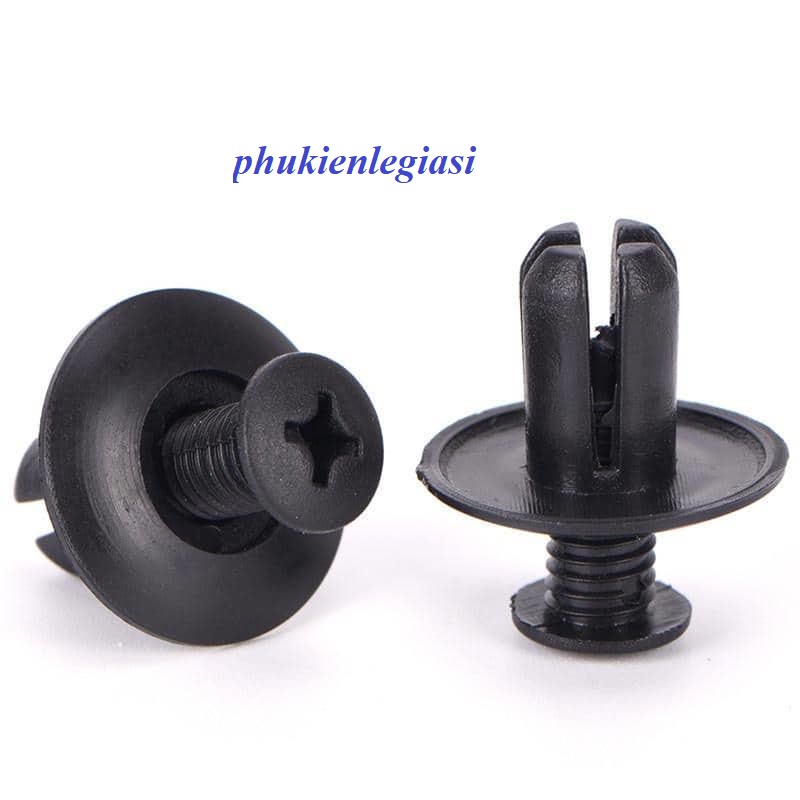 Nút Vít Nhựa 8mm Màu Đen Thay Thế Cho Xe Hơi hàng OEM Mitsubishi grandis