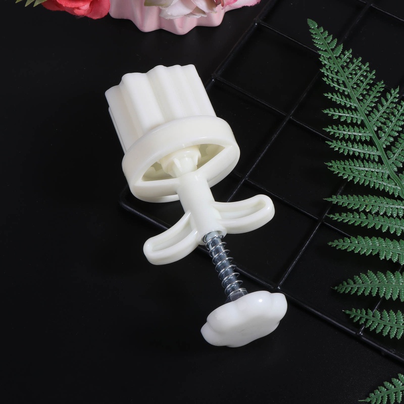 Khuôn Nhấn Tay Làm Bánh Trung Thu Bằng Nhựa Hình Hoa Sen Dễ Thương