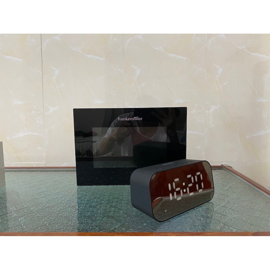 [2IN1] Loa Bluetooth kiêm đồng hồ báo thức ACOME A5, hỗ trợ thẻ nhớ, đài FM